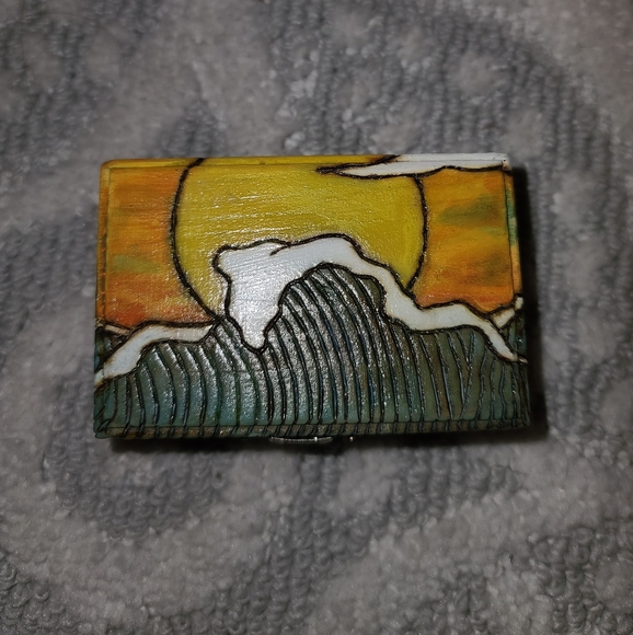 CK Crafts Small Handcrafted Woodburned box - Picture 7 of 12